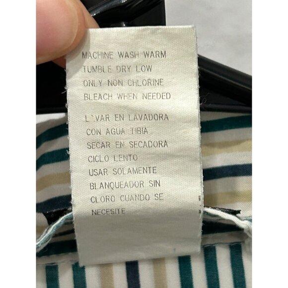 Vintage 70s Knightsbridge Mens Striped Pajama Top Button-Down Shirt Sz S - Picture 7 of 8